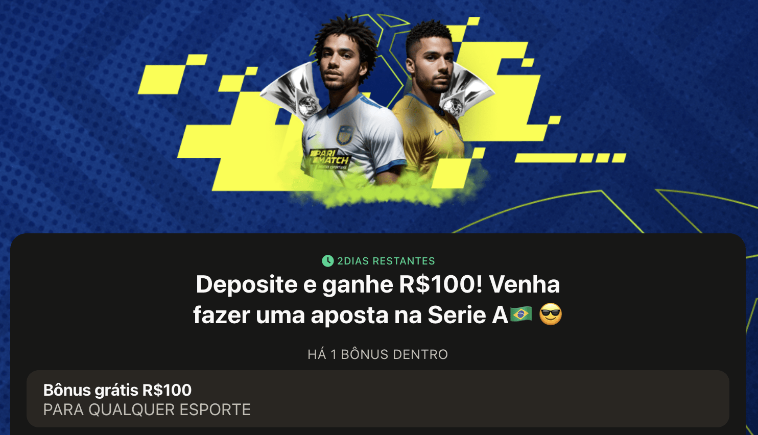 Avaliação do bonus cadastro Brazil