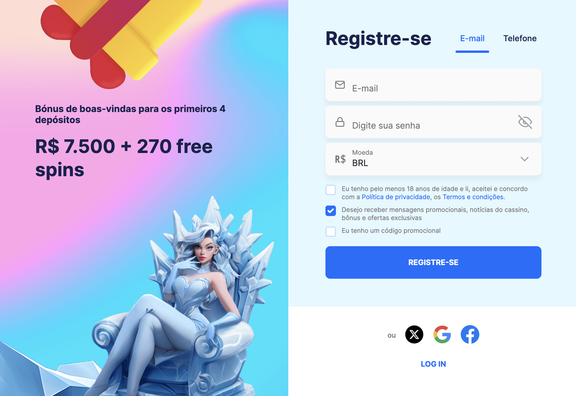 Avaliação do cassino Ice 