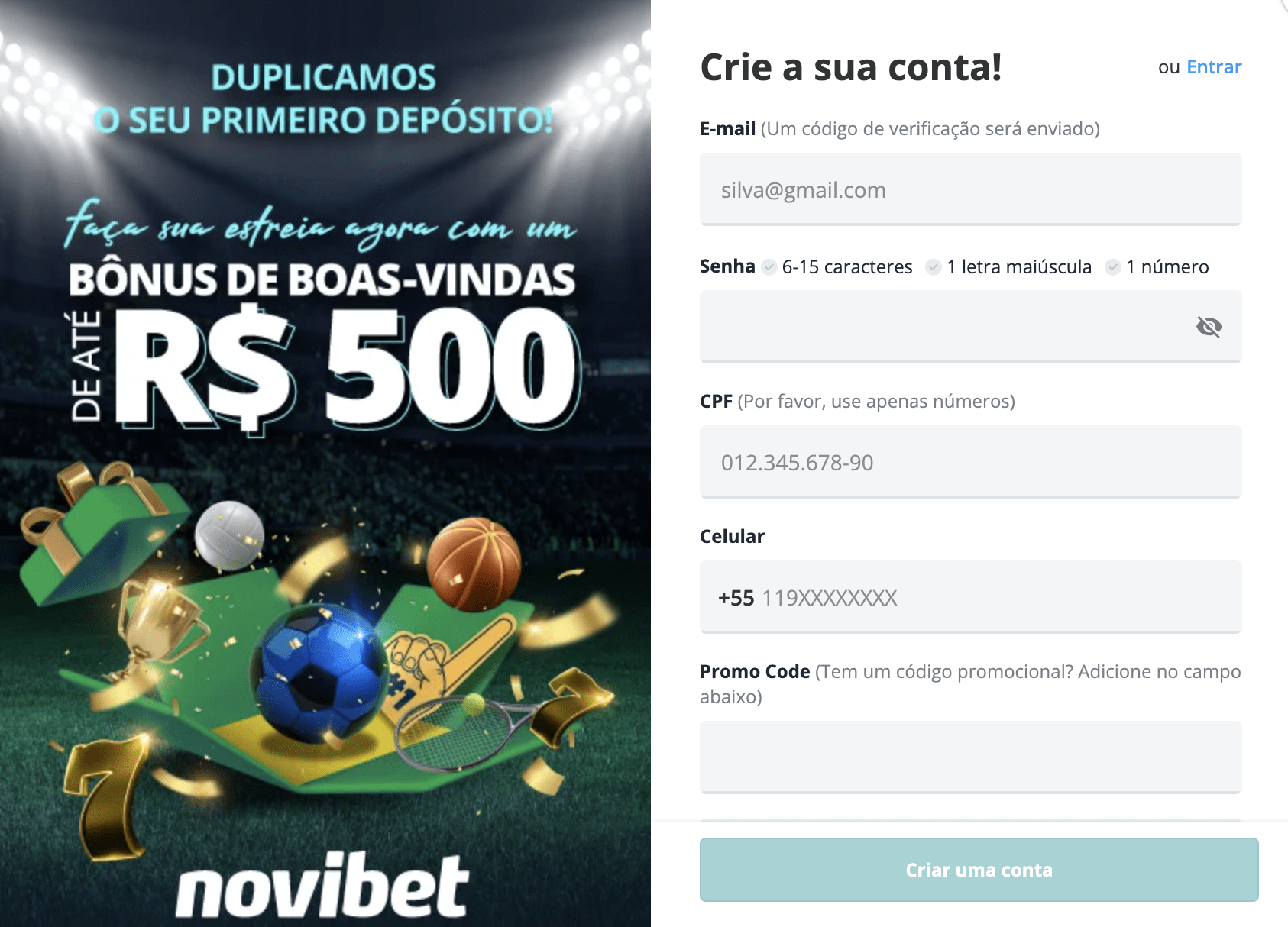Avaliação do cassino Novibet