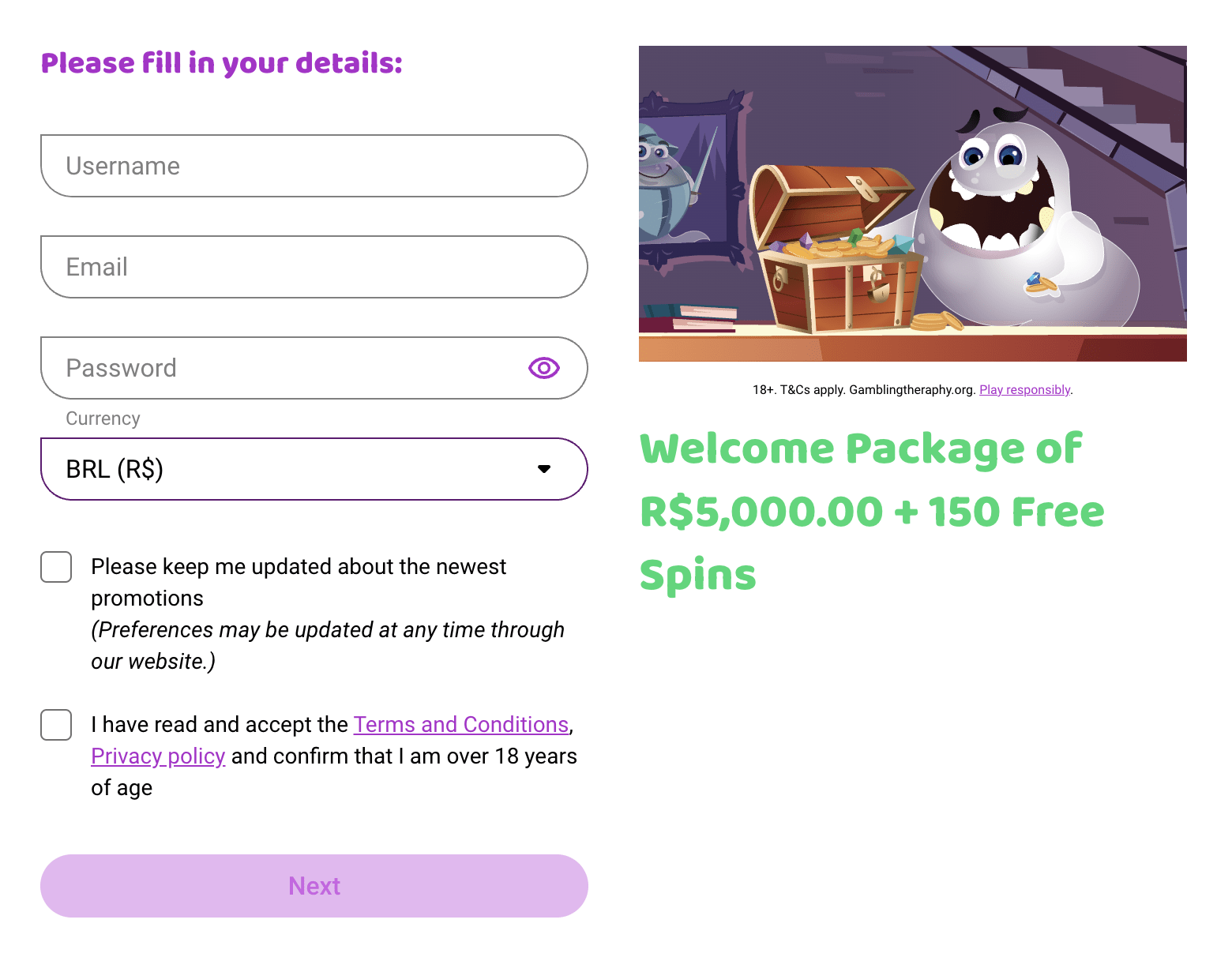 Avaliação do cassino Boo