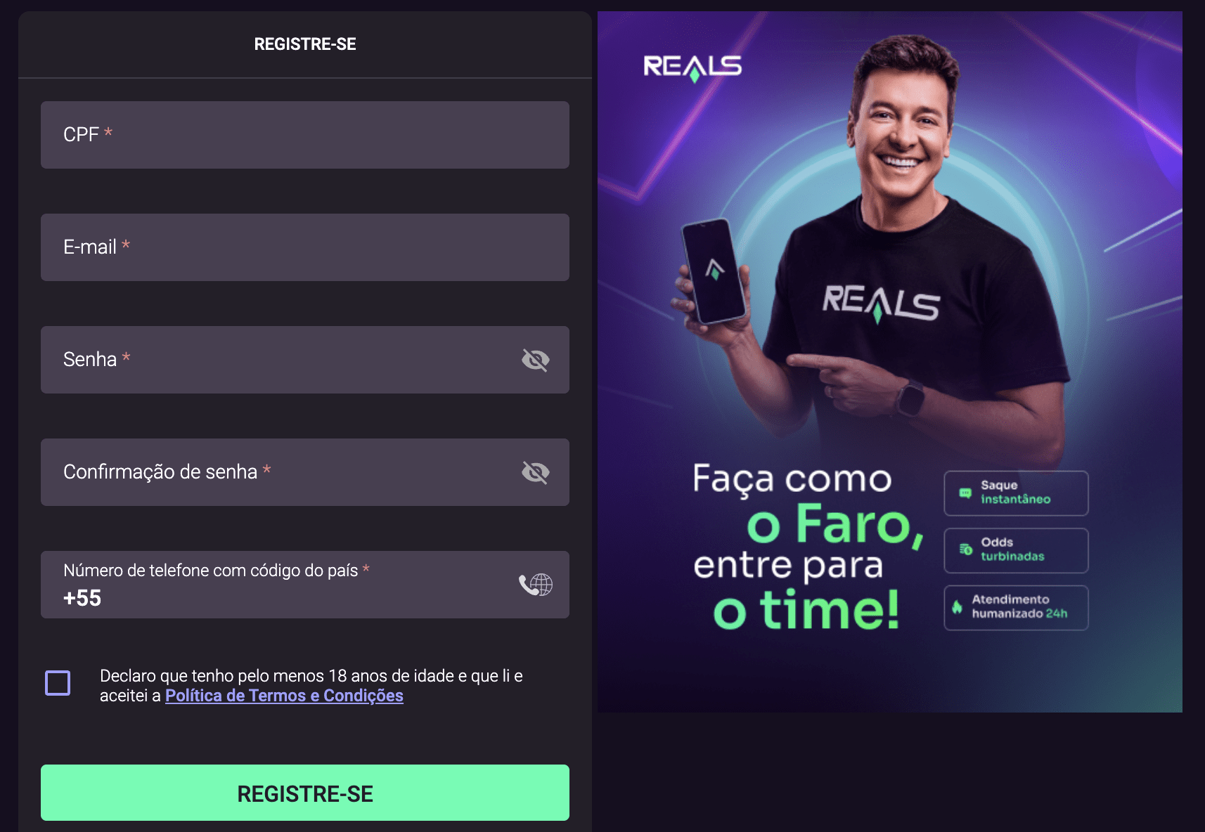 Avaliação do cassino Realsbet